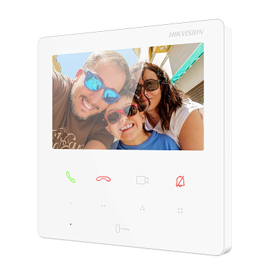 картинка Hikvision DS-KH6110-WE1 (White)  видеодомофон  4.3" цветной TFT экран от компании Intant